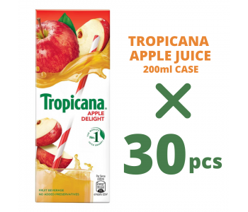 TROPICANA APPLE JUICE 200ML CASE OF 30PCS